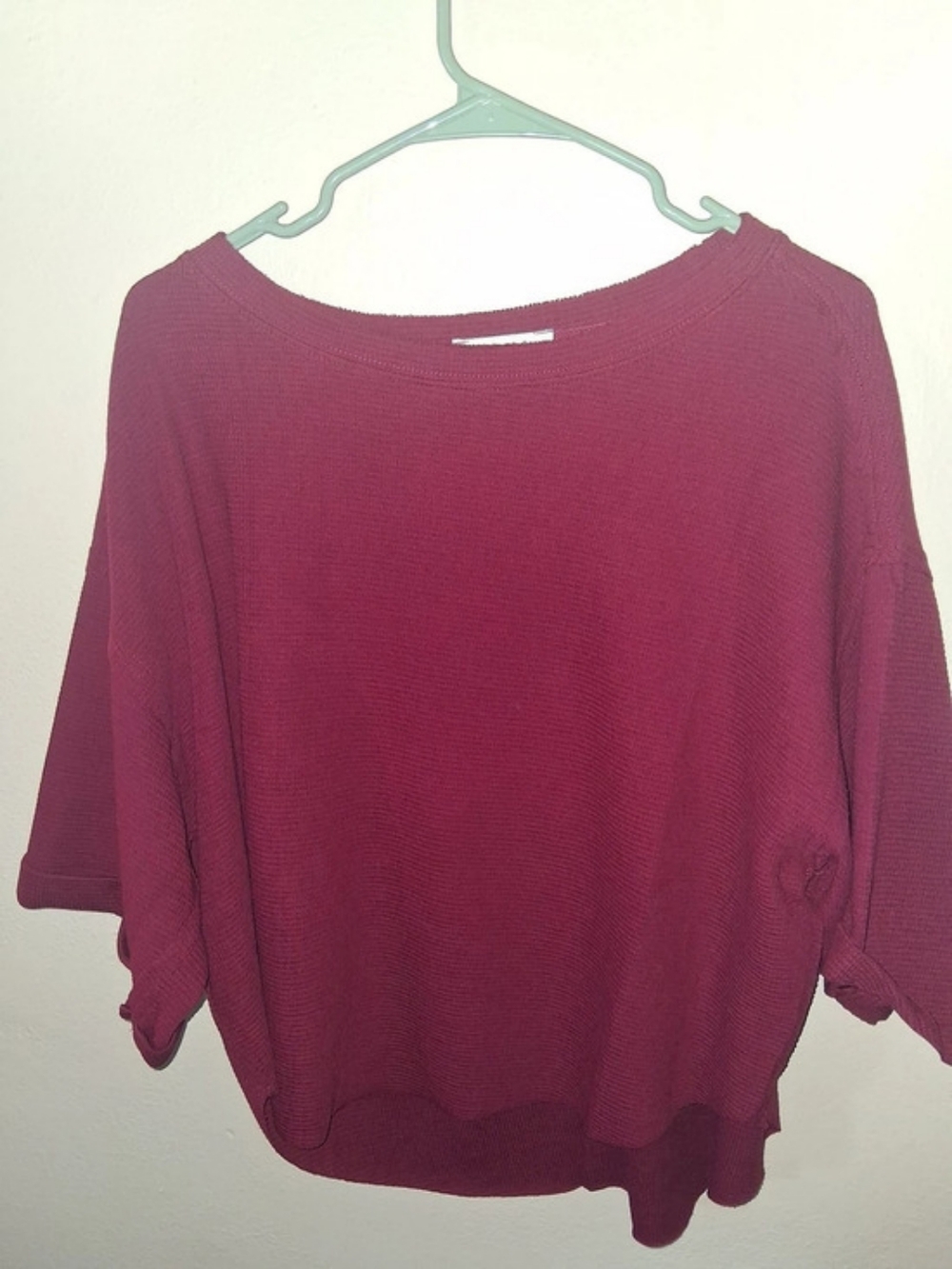 Zenana Burgundy Knit Sweater